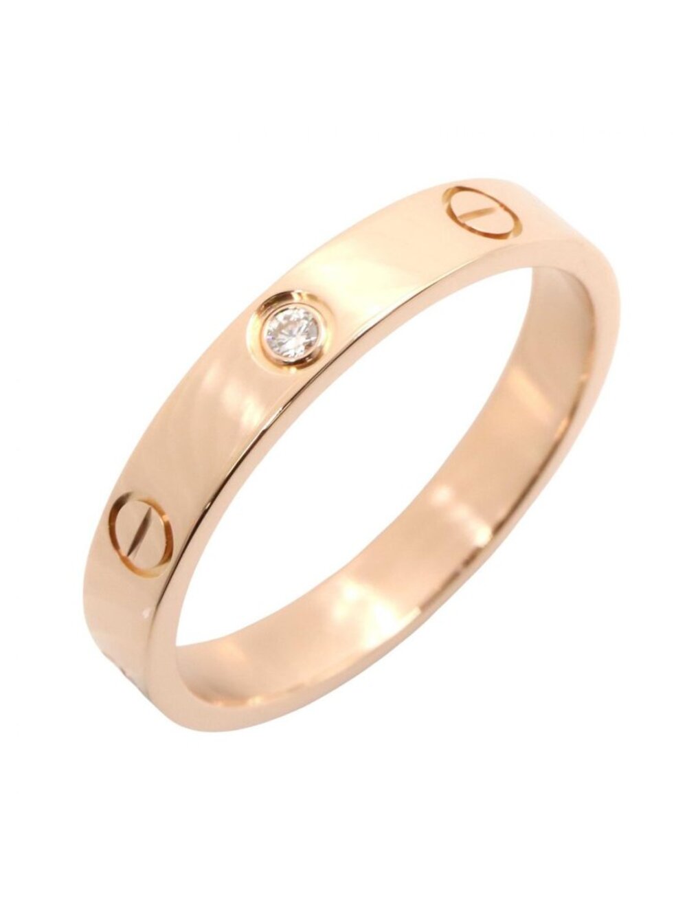 Cartier Ring Mini Love 18k Pink Gold Diamond